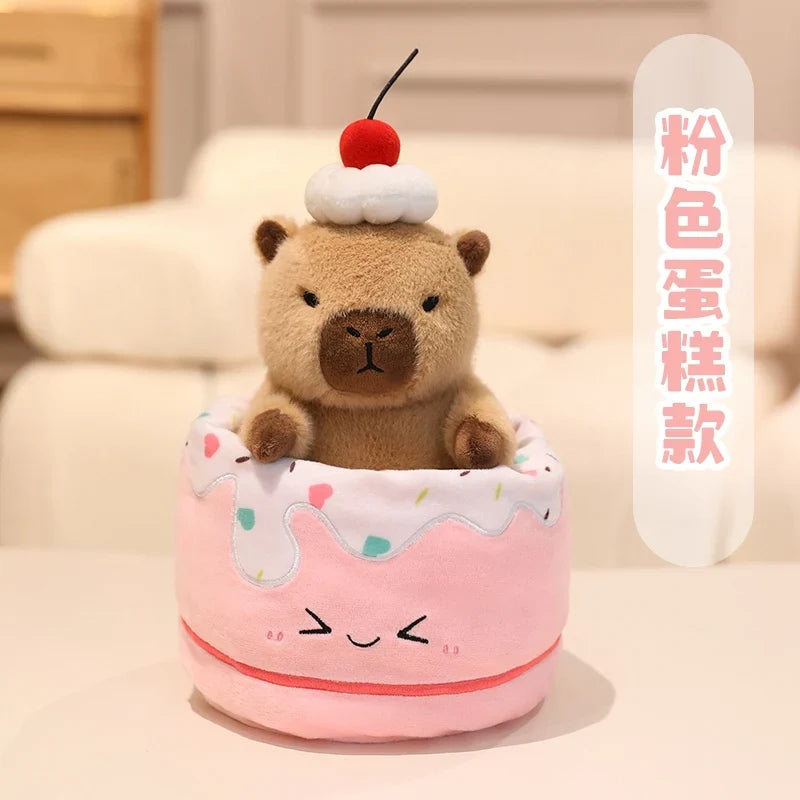 Ice Cream Capybara Plush Toy - Soft Dessert Animal & Nest, 8-13" | 20-33 cm — image 10