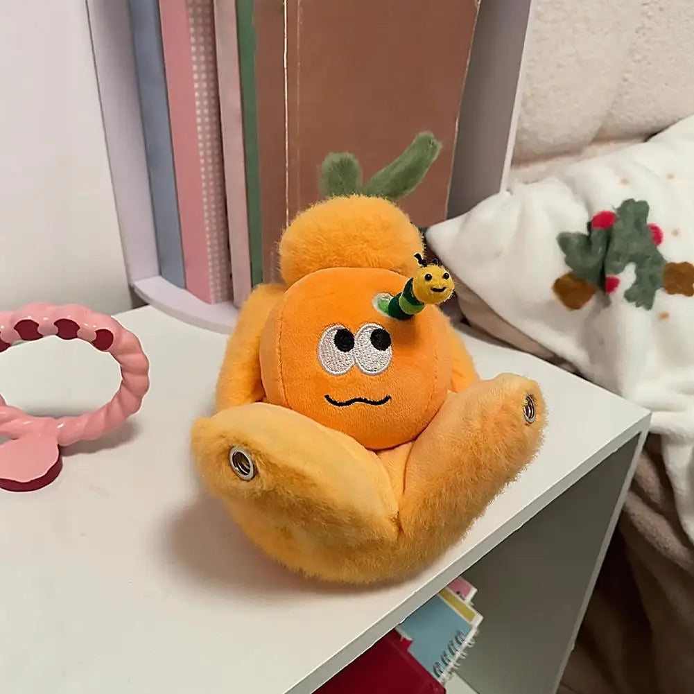 Peelable Orange Segments Plush Keychain | Lifelike Simulation Fruit Toy — image 4