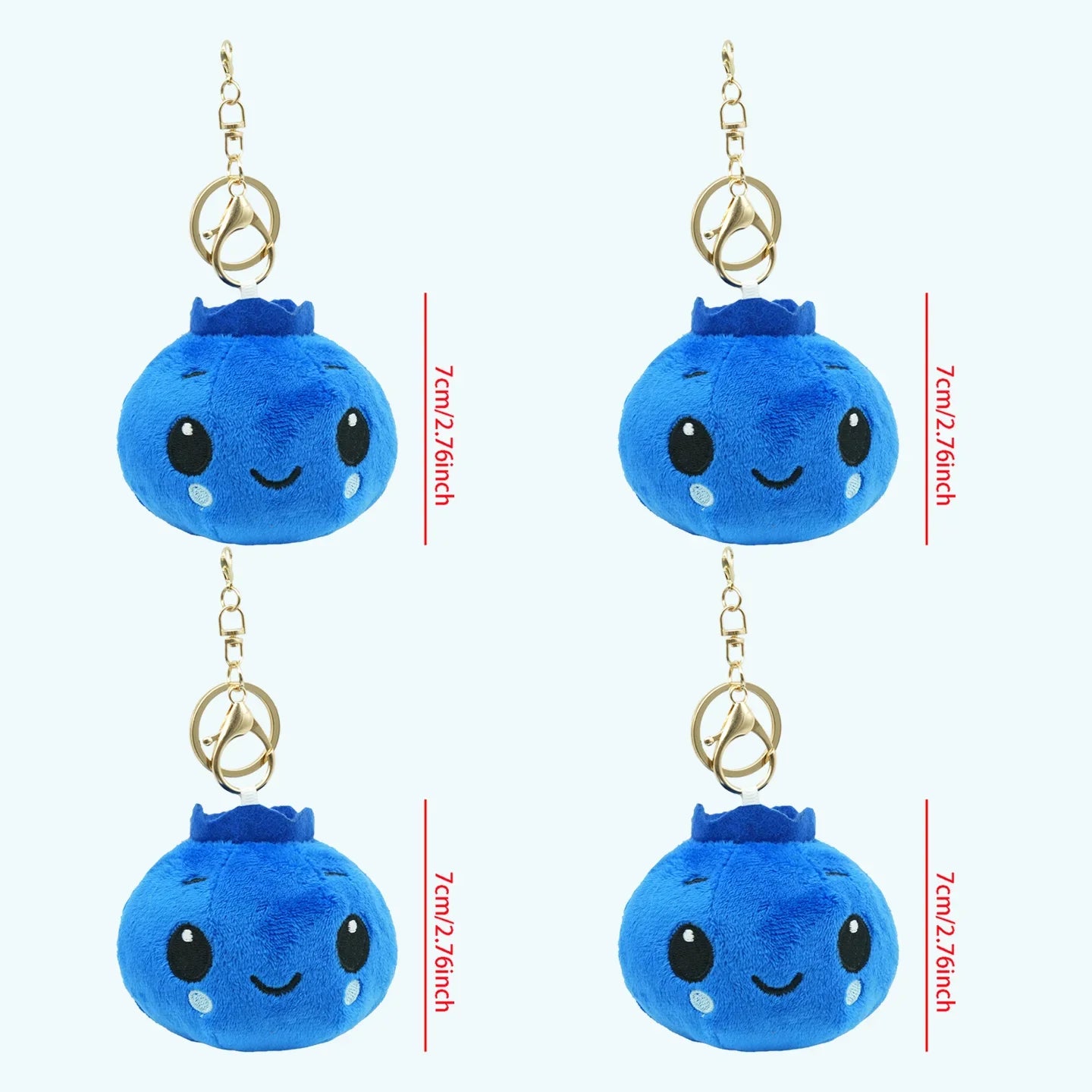 Blueberry Plush Toy - Soft Round Fruit Doll, 3-9" | 7-22 cm — image 7