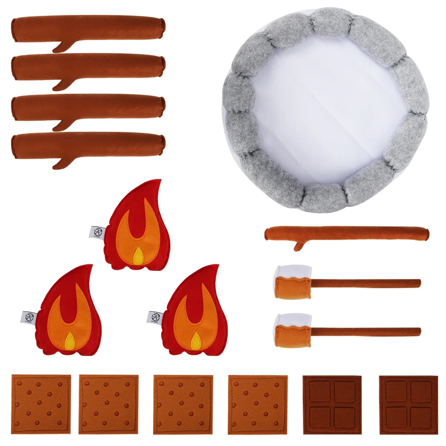 Plushie S'mores Campfire Play Set, 16" | 40 cm — image 2