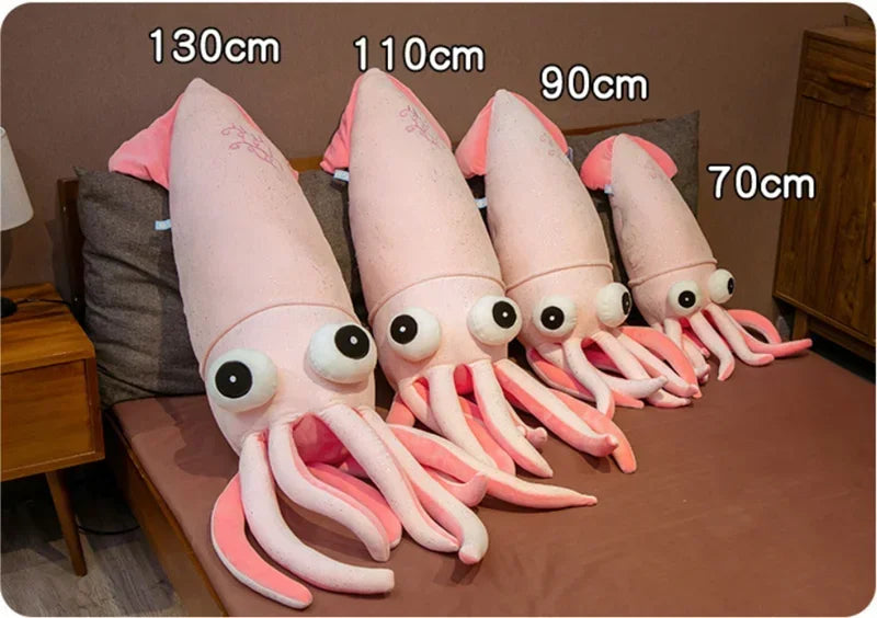 Jumbo Cartoon Squid Plushie, 2.3-4.3 ft | 70-130 cm — image 7