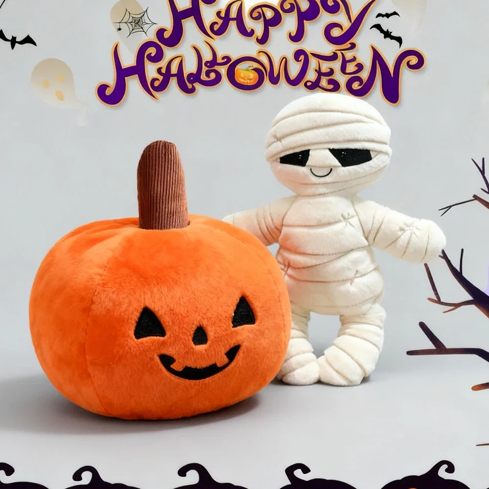 Halloween Pumpkin Mummy Plush Toy | Spooky Vegetable Stuffed Animal — image 3