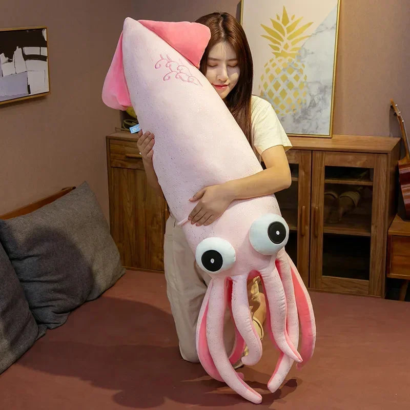 Jumbo Cartoon Squid Plushie, 2.3-4.3 ft | 70-130 cm — image 1