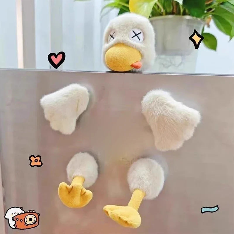 Magnetic Salted Duck Plush Toy - Funny Detachable Prank Duck — image 3