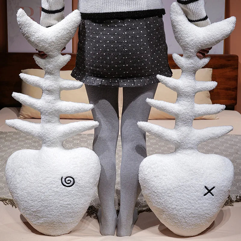 Funny Fish Bone Plush Pillow - Soft Stuffed Skeleton Cushion, 18-33" | 45-85 cm — image 3