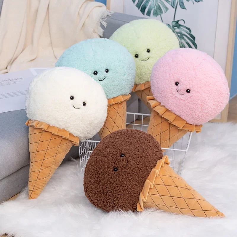 Ice Cream Plush Toy - Soft Stuffed Cone Pillow, 6-18" | 16-46 cm — image 5