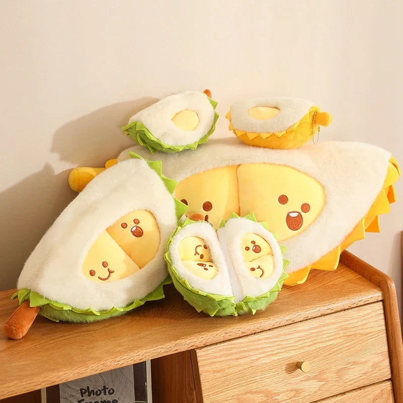 Tearable Durian Plushie | Detachable Stress-Relief Stuffed Fruit Toy — image 5