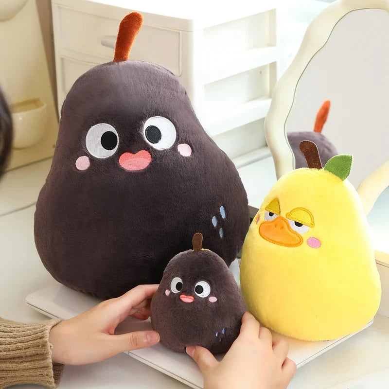 Pear Plush Toy - Soft Stuffed Fruit Doll, 4-12" | 10-30 cm — image 1