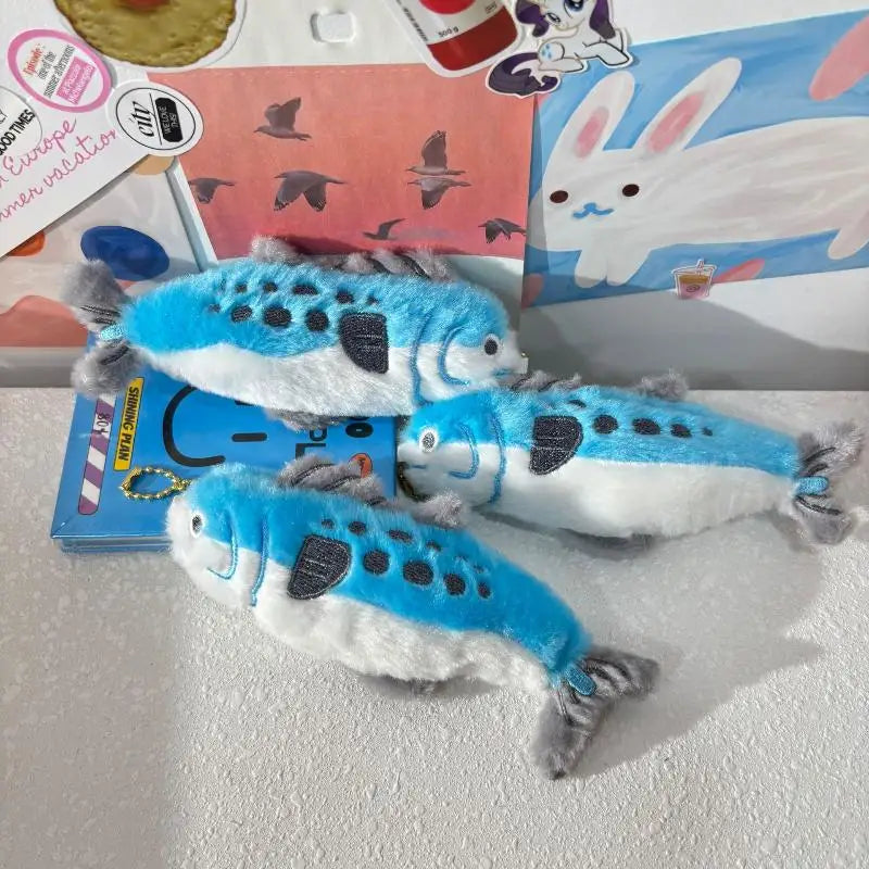 Mackerel Fish Plush Keychain - Cute Simulated Fish Charm, 5.5" | 14 cm — image 5