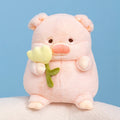 Flower-Holding Pig Plushie, Two Colors, 8-12" | 20-30 cm — image 11