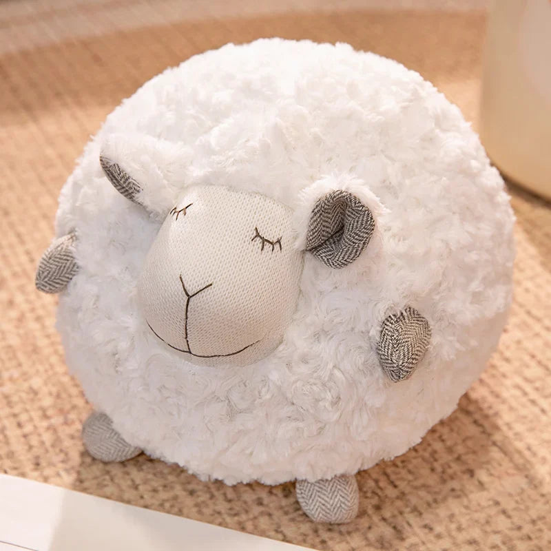 Fuzzy Sheep Plush Toy, Three Colors, 11" | 28 cm — image 14