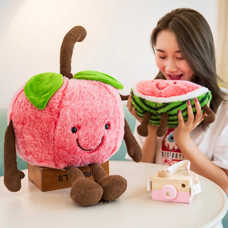 Cartoon Watermelon/Cherry Wedge Plush Toy, 20-24" | 50-60 cm — image 4
