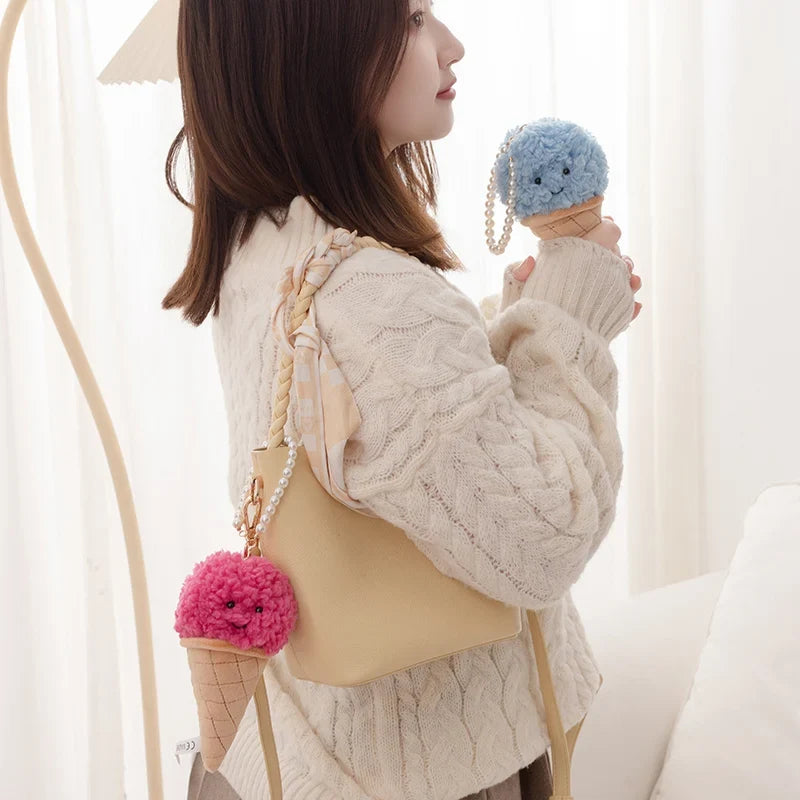 Ice Cream Plush Toy - Soft Stuffed Cone Pillow, 6-18" | 16-46 cm — image 3
