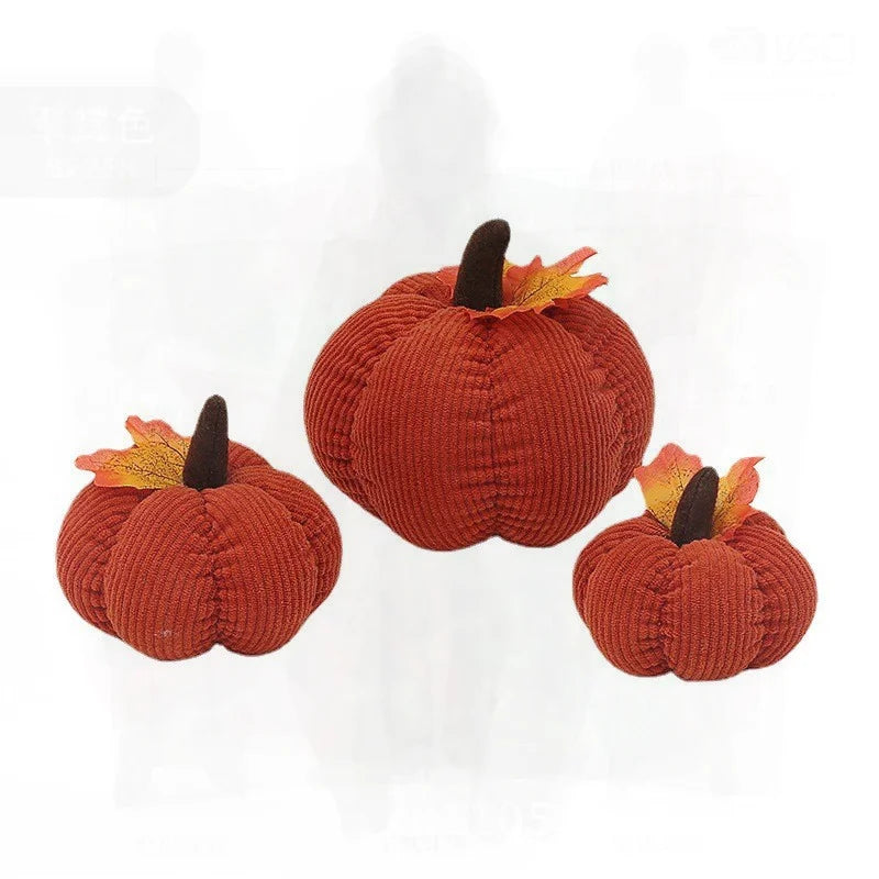 Thanksgiving Pumpkin Plush | Holiday Stuffed Gourd Décor — image 1