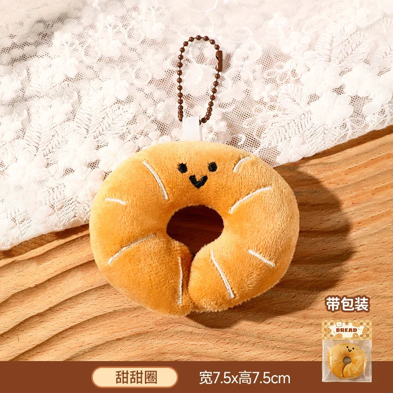 Food Plush Keychains - Six Styles - Mini Bread & Pastry Charms — image 4