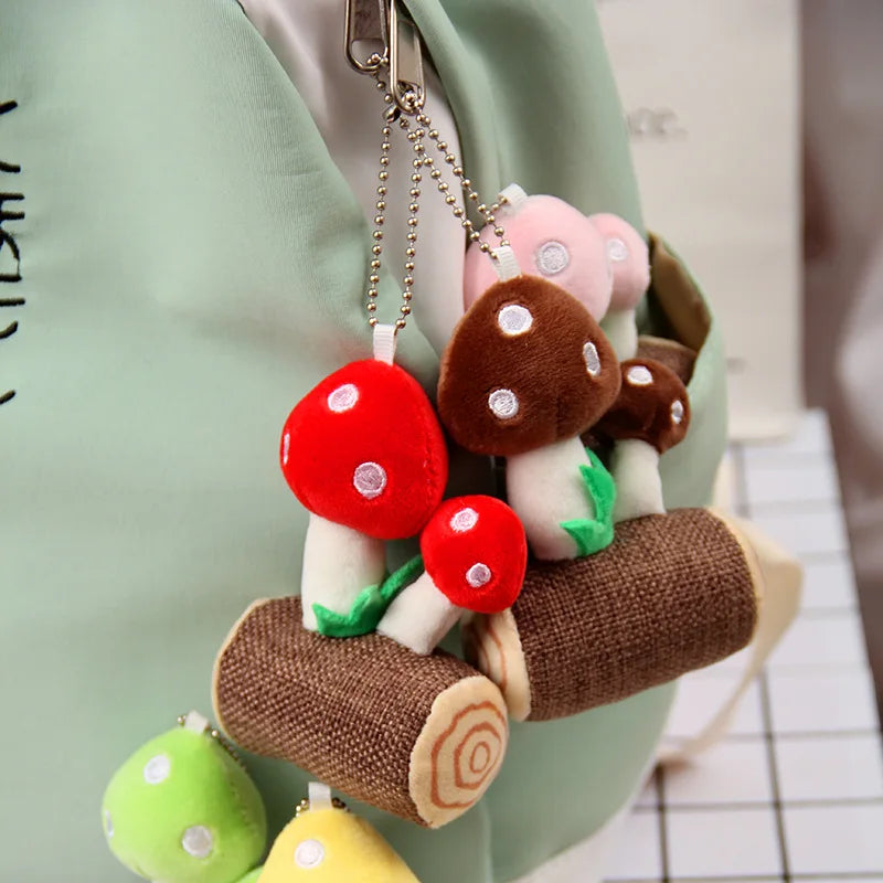 Mushroom Plush Keychain & Pendant, 5 Colors — image 3