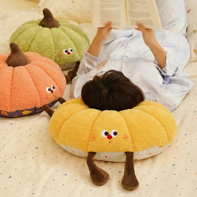 Pumpkin Plush Pillow - Soft Cartoon Gourd Cushion, 16" | 40 cm — image 2