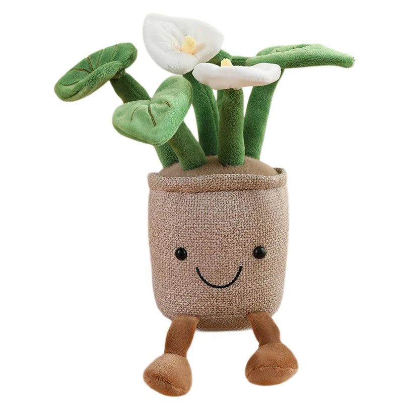 Smiling Anthurium Plush | Potted Flower Doll & Keychain Pendant — image 13