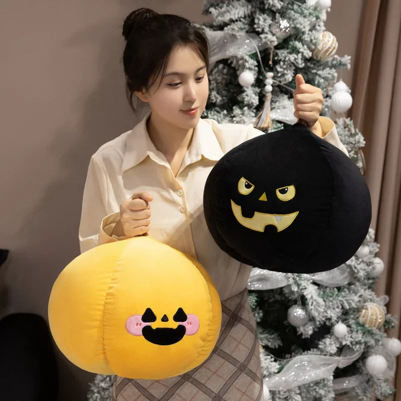 Halloween Ghost Pumpkin Plush Pillow - Soft Spooky Back Cushion, 13" | 32 cm — image 3