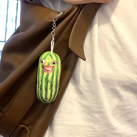 Watermelon Plush Keychain & Bag Charm, 5-8" | 12-20 cm — image 1