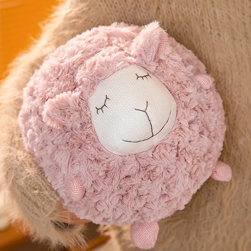 Fuzzy Sheep Plush Toy, Three Colors, 11" | 28 cm — image 3