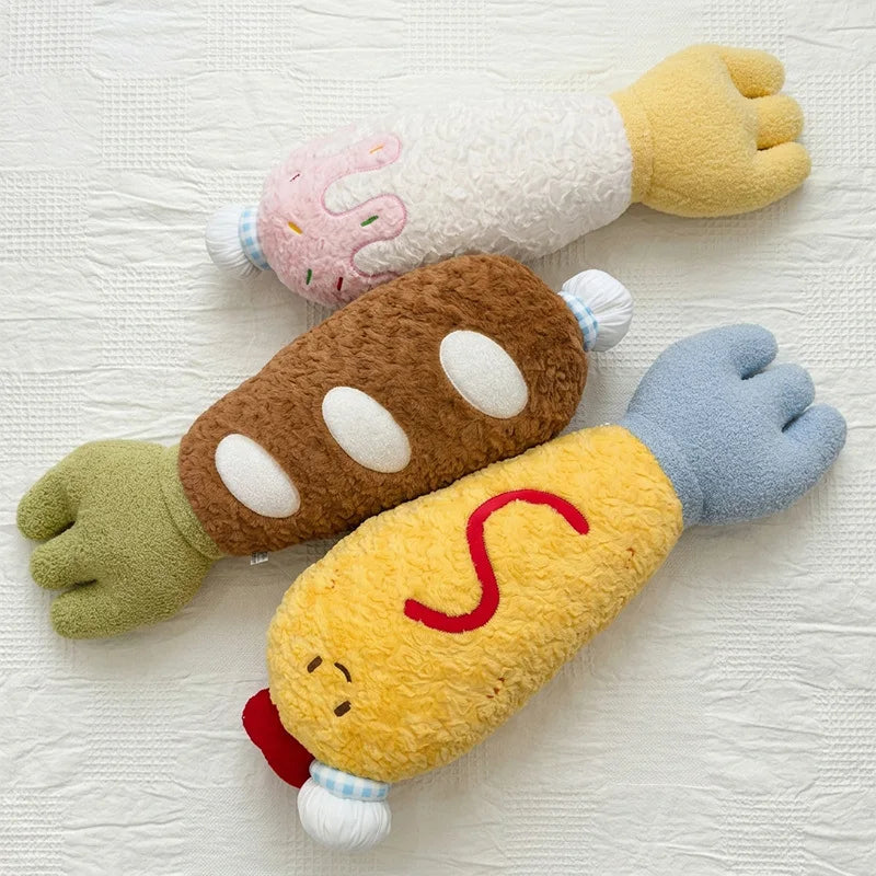 Fried Shrimp Fork Plush Pillow - Long Soft Snack, 22-39" | 56-100 cm — image 4