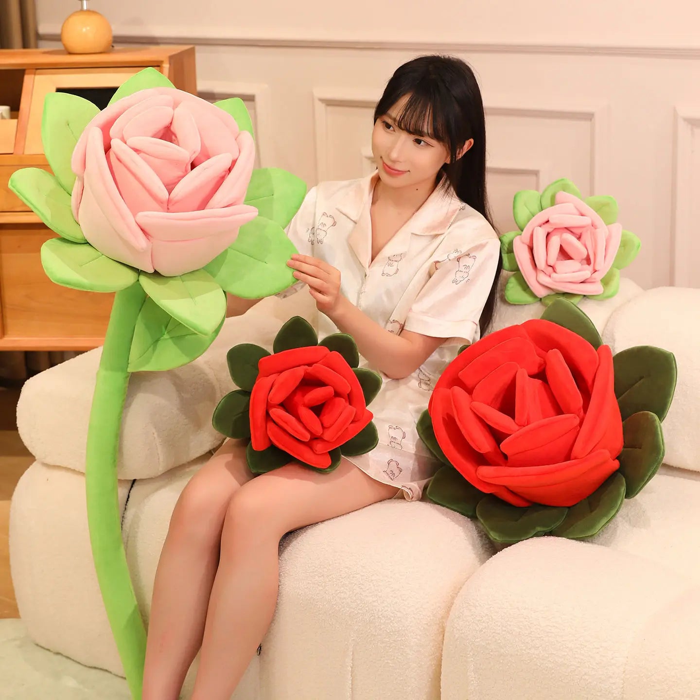 Giant Plush Rose Flower, 16-43" | 40-110 cm — image 2