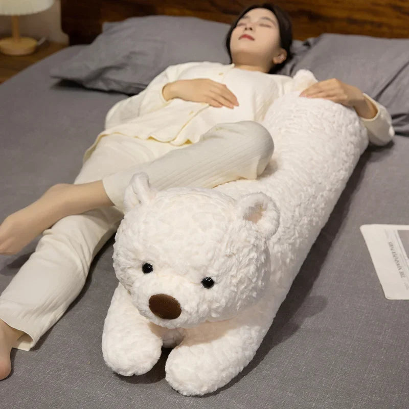 Long Fluffy Bear Snuggle Buddy Plushies — image 5