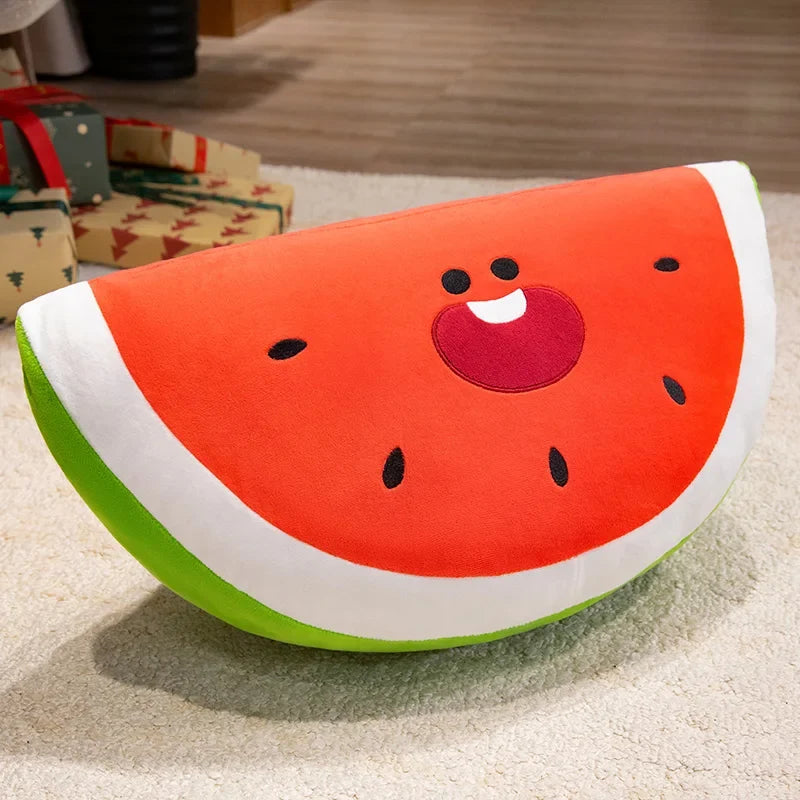 Cheerful Cartoon Fruit & Veggie Plushies, Many Varieties — image 9