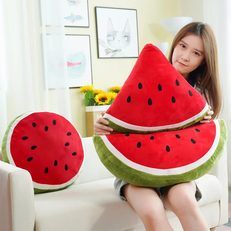 Watermelon Slice Plushie Throw Pillow, 12" | 30 cm — image 2