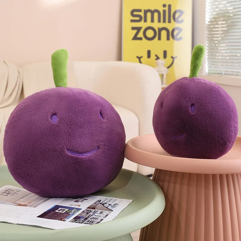 Grape Cluster Plush Toy | Cute Stuffed Fruit Plushie — image 1