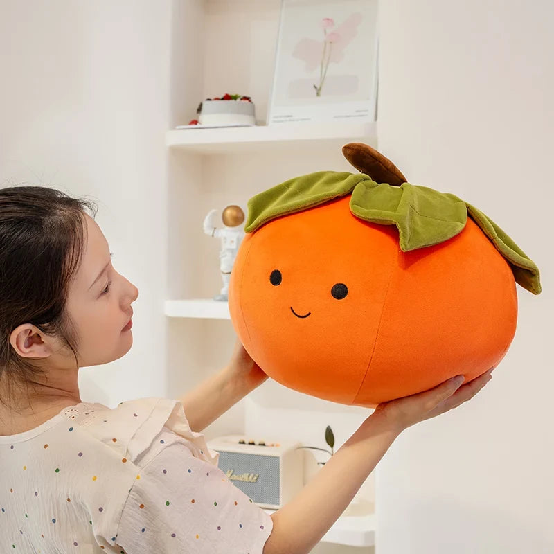 Persimmon Plush Toy - Soft Stuffed Fruit Doll, 6-14" | 16-36 cm — image 4