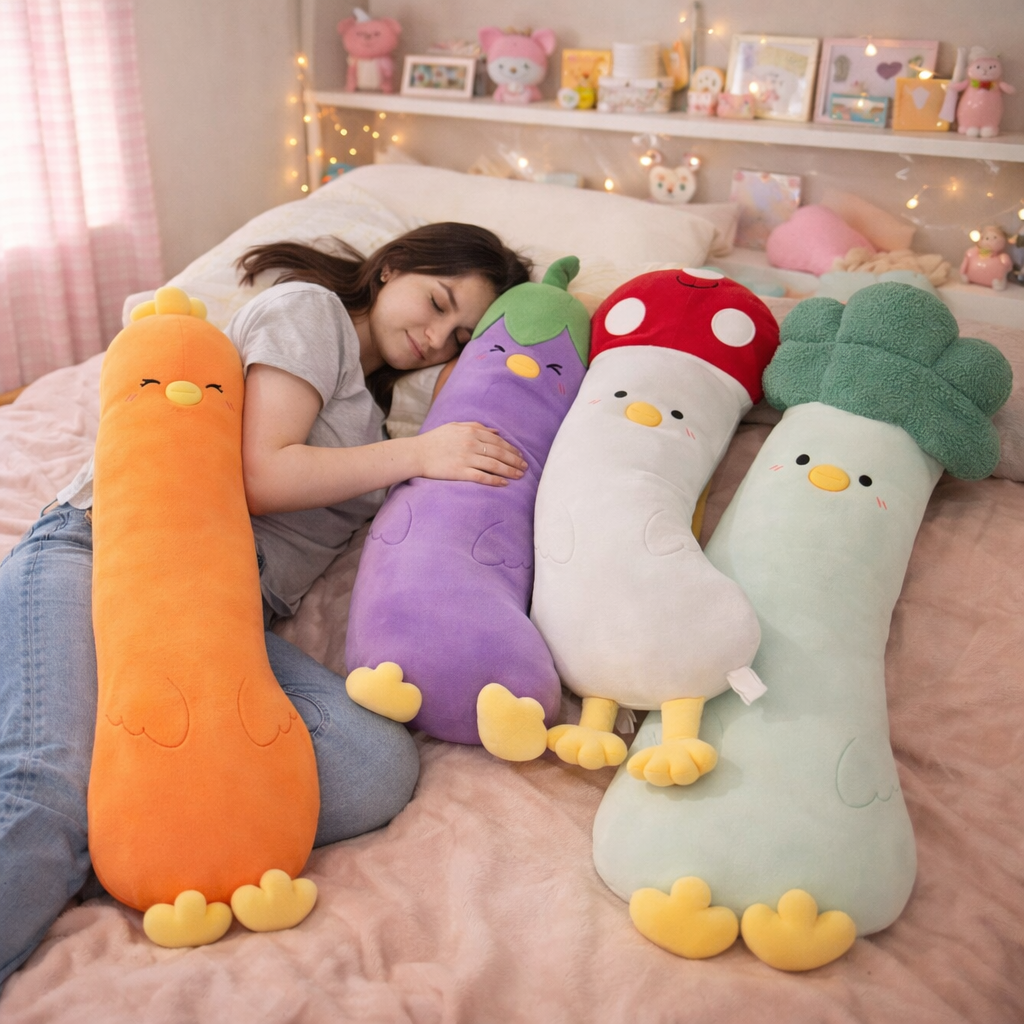Long Vegetable Duck Family Plush Collection — image 2