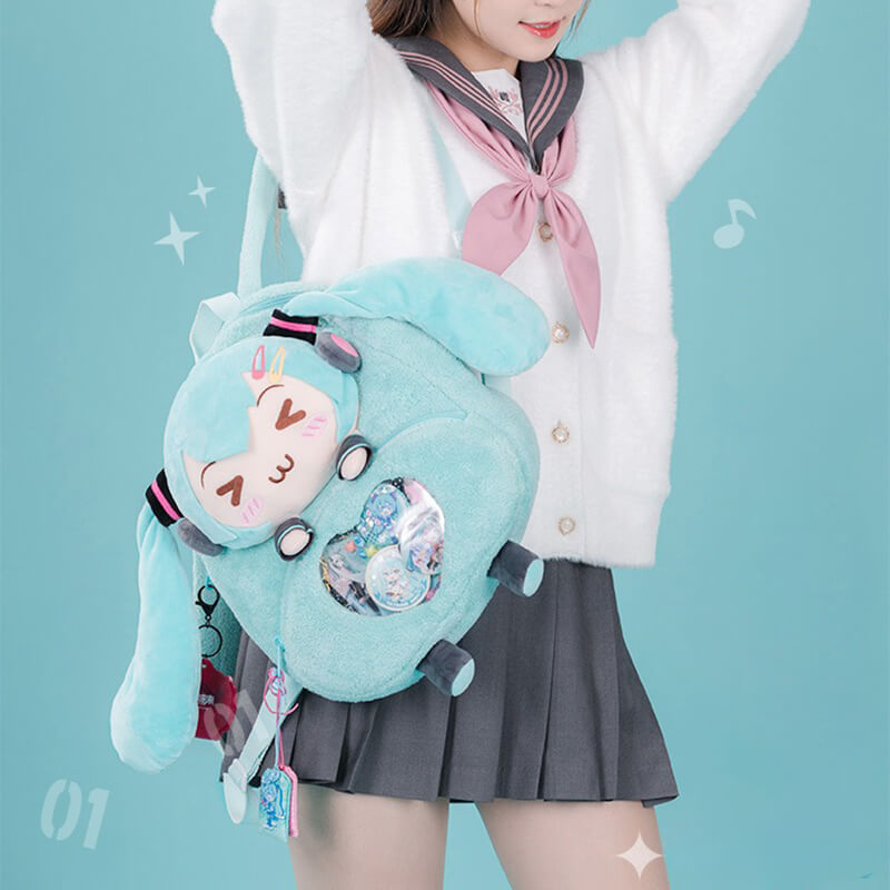 Hatsune Miku Winky Plush Ita Backpack — image 4