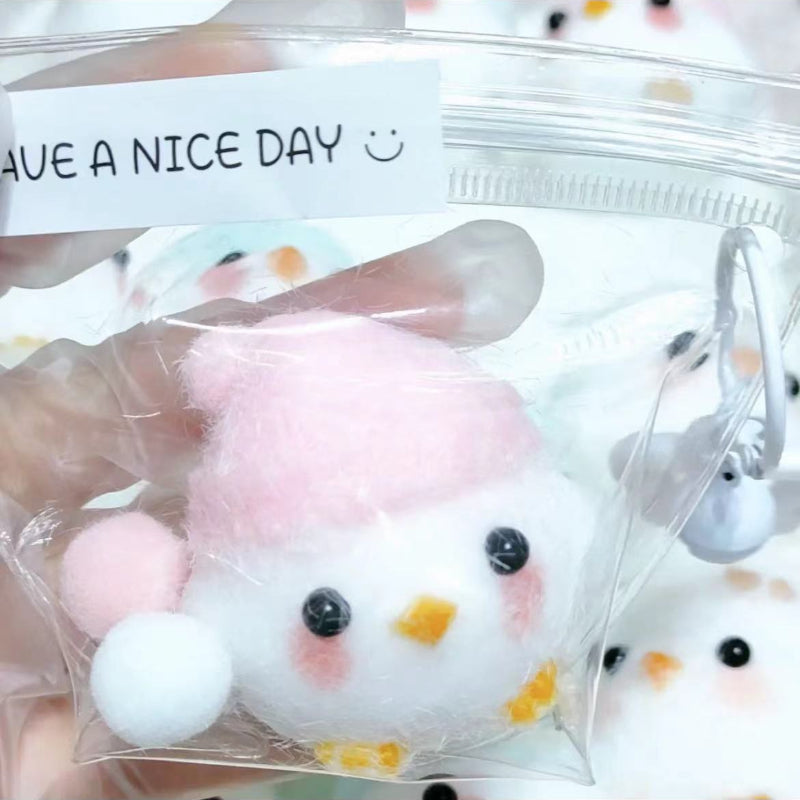Silicone Squishy Chick with Wearing Hat Taba Squishy Toy – product image 3