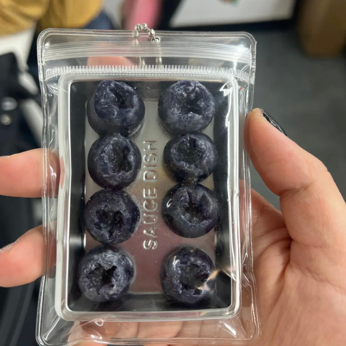 8pcs Handmade Silicone Mini Blueberry Taba Squishy Toy – product image 4
