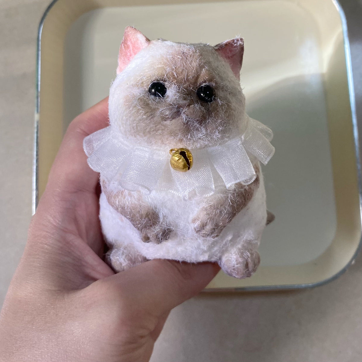 Handmade Siamese Kitty Cat Stress Relief Taba Squishy Toy – product image 2