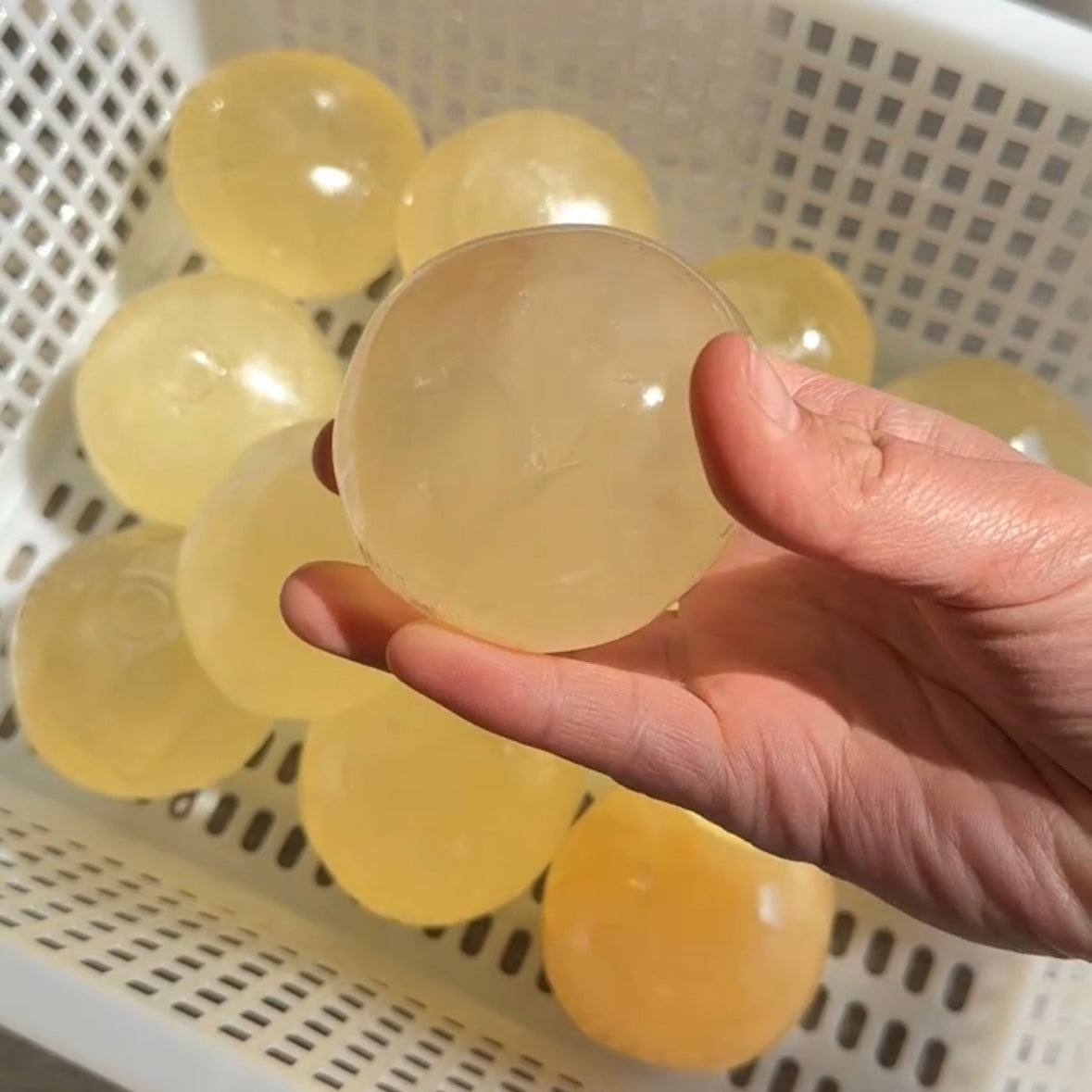 Coconut Oil Soap Base Handmade Stress Balls — 1pc – product image 4