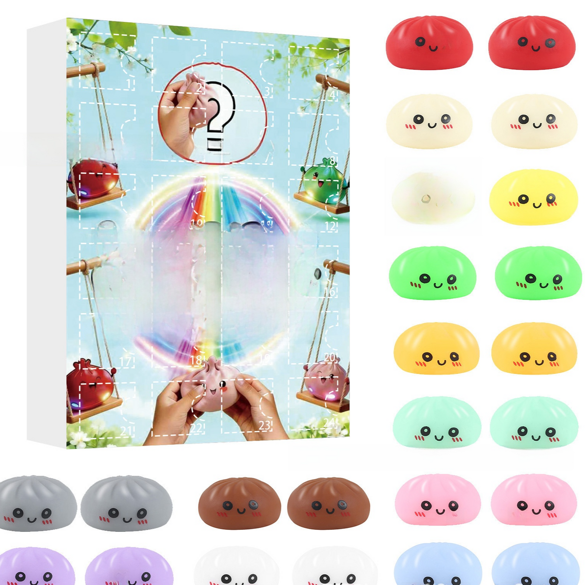Steamed Bun Squishy Fidget Toy Set – product image 17