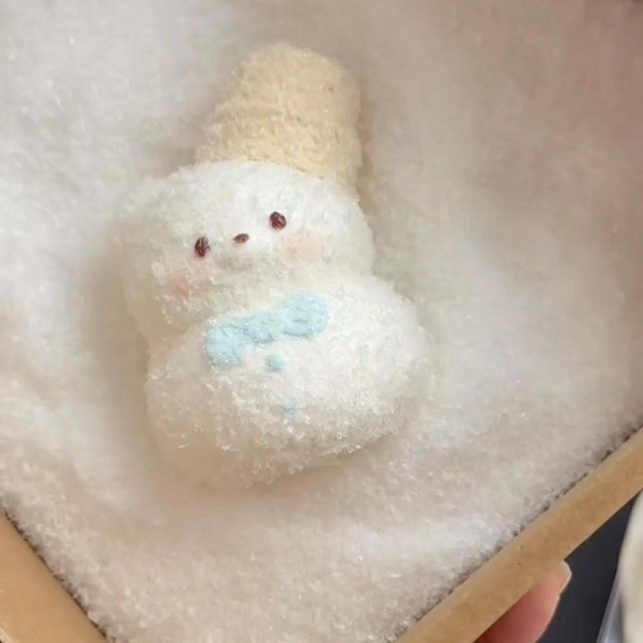 Handmade Snow Bear Squishy Stress Relief Toy - Christmas Series – product image 2