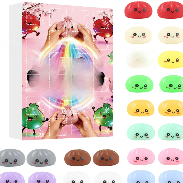 Steamed Bun Squishy Fidget Toy Set – product image 21