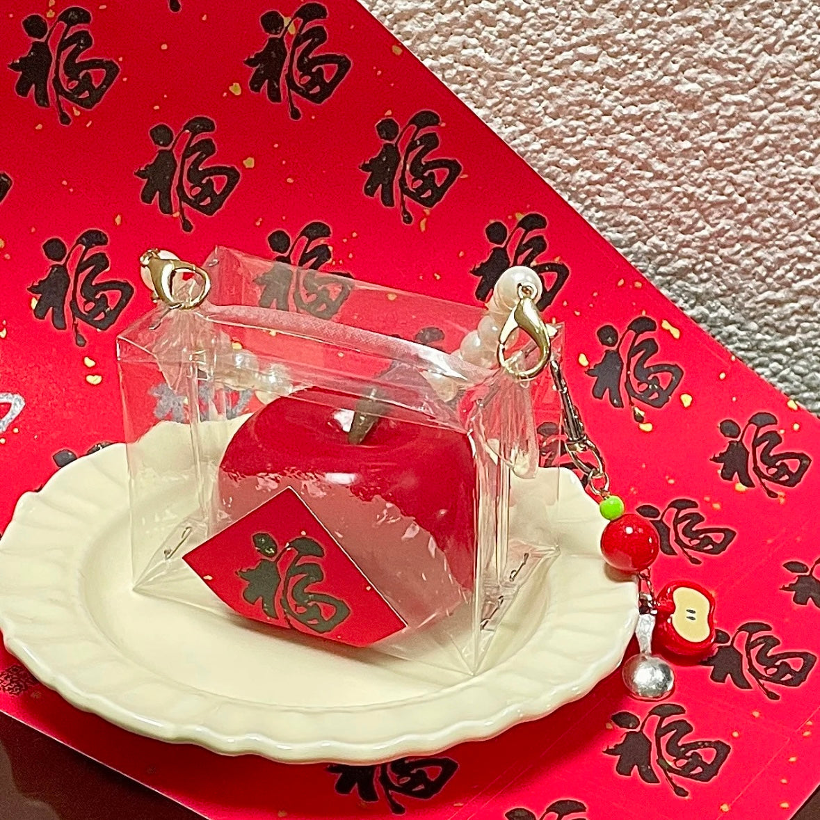 Handmade Apple Taba Squishy Toy - Christmas Series – product image 7