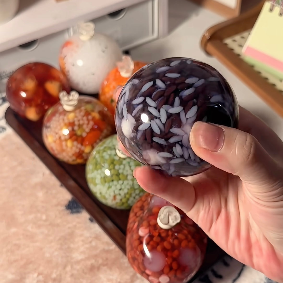 Rice Ball Collection Stress Ball Squishy Stress Relief Decompression Toy - Zip-tie Closure – product image 26