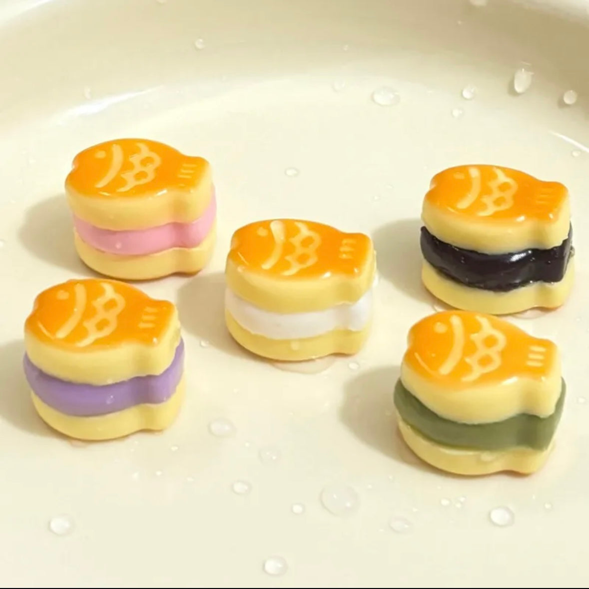 4pcs Super Small Taiyaki Stress Relief Taba Squishy Toy – product image 4