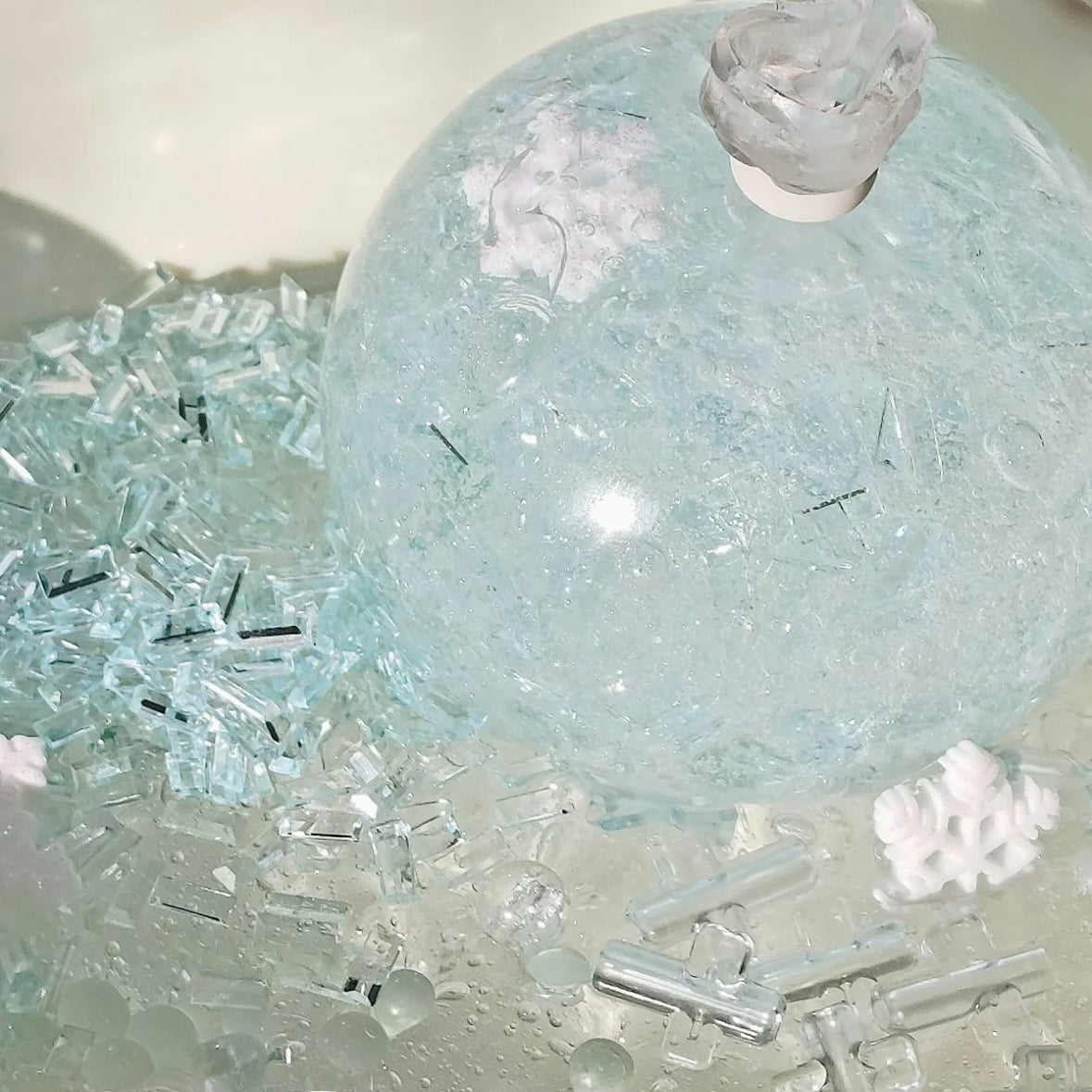 Handmade Snowflower Stress Ball – product image 2