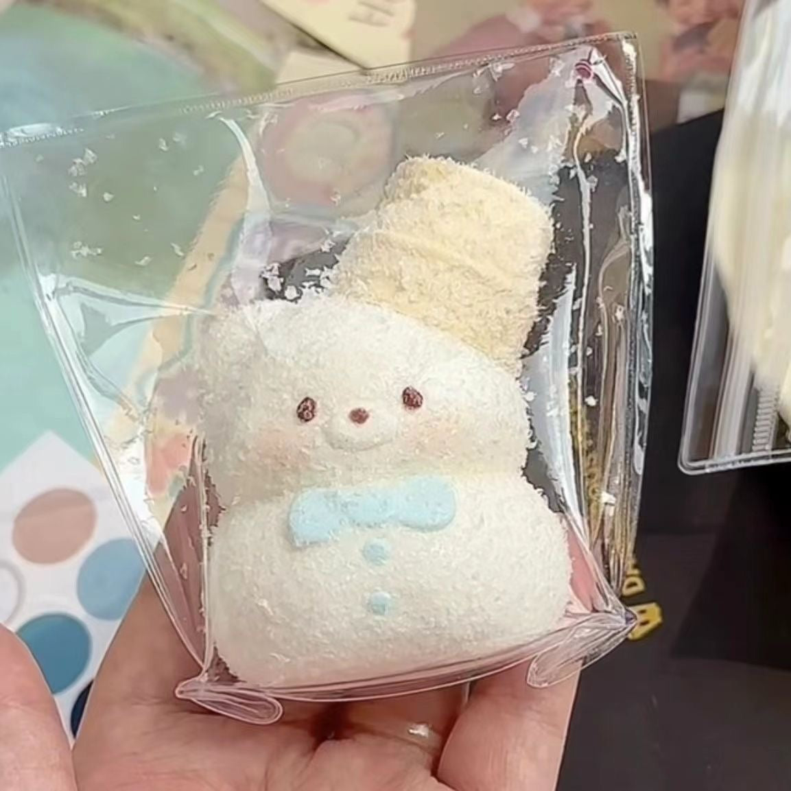 Handmade Snow Bear Squishy Stress Relief Toy - Christmas Series – product image 3