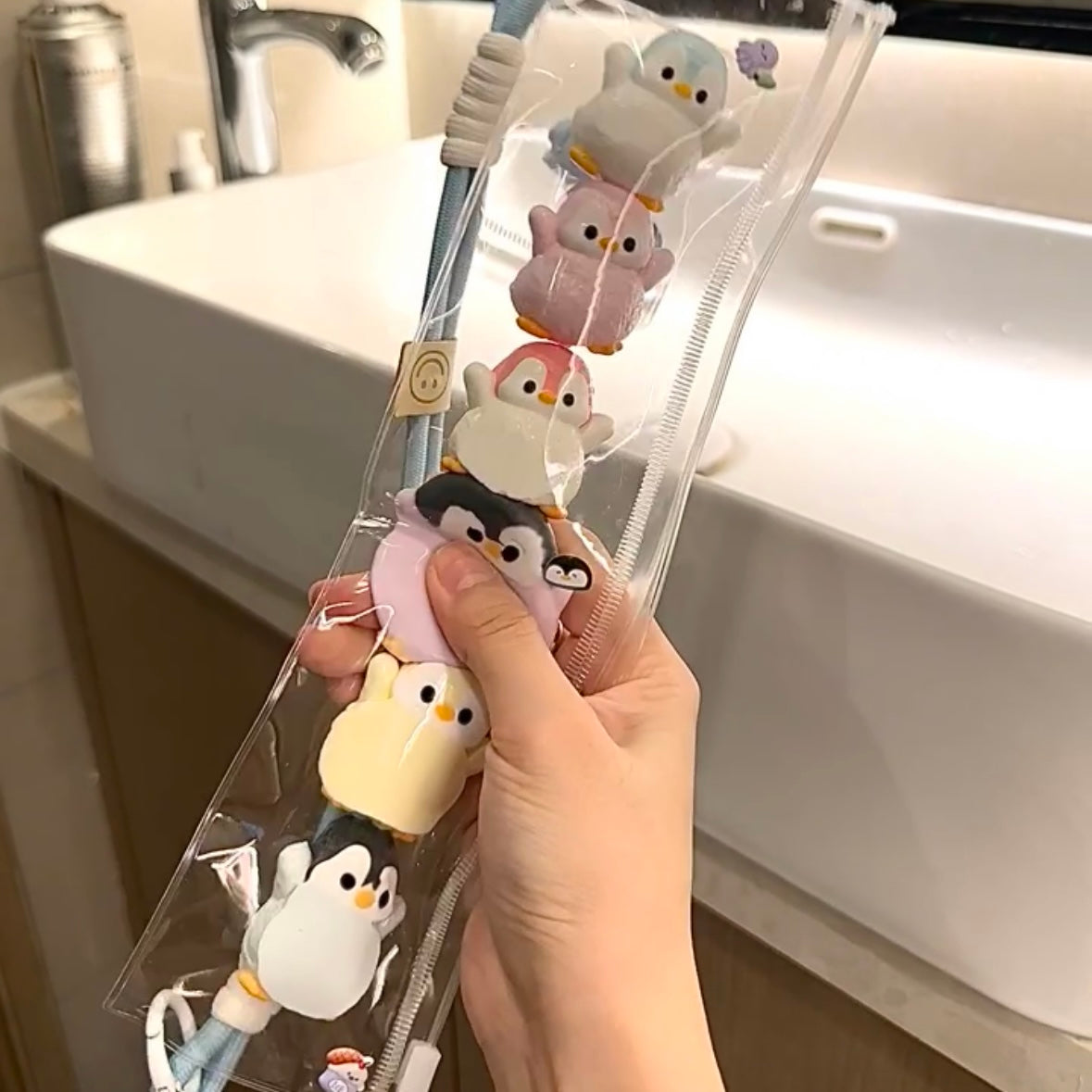 6PCS Handmade Super Mini Penguin Taba Squishy Toy – product image 2