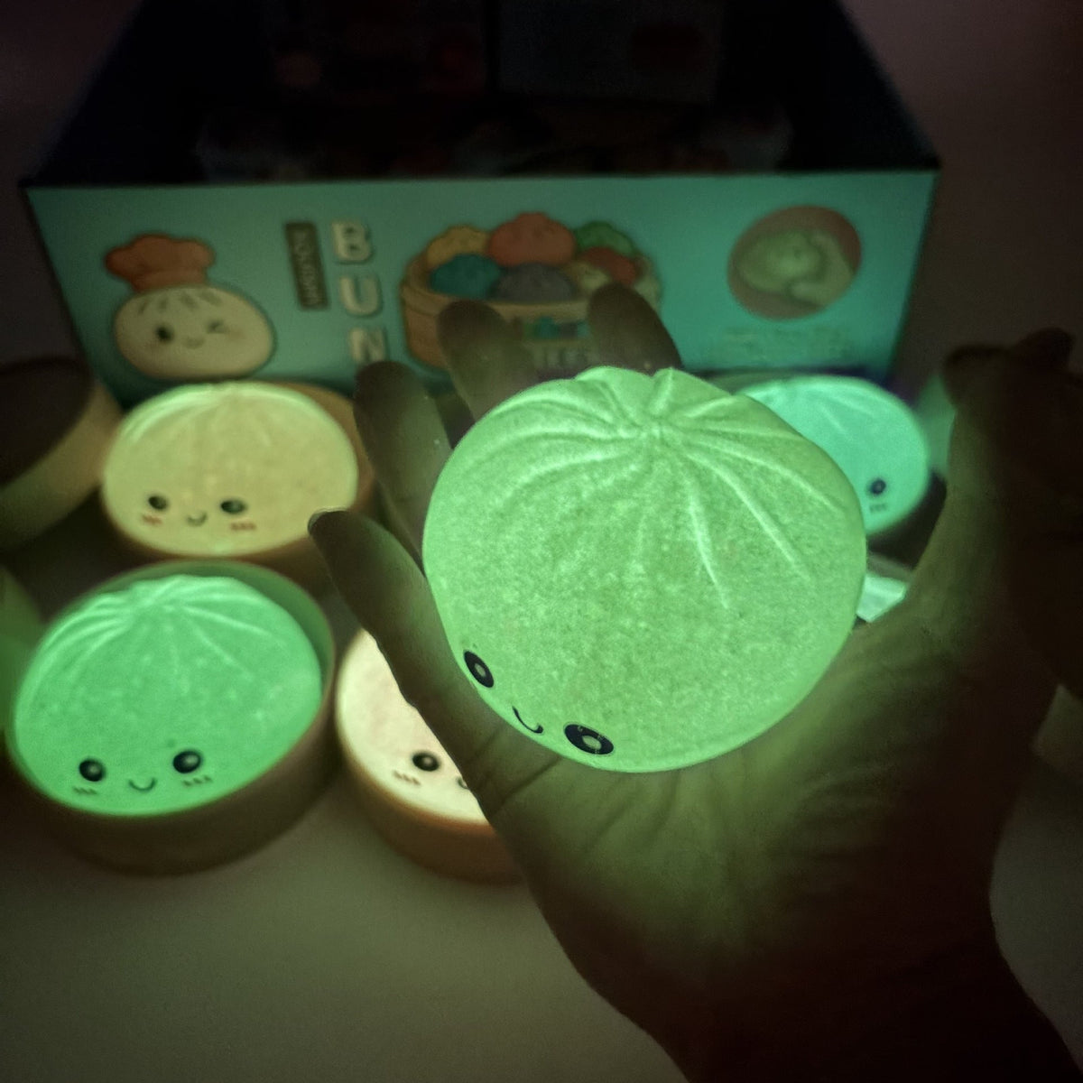 Glow in the Dark Squishy Bun – product image 3