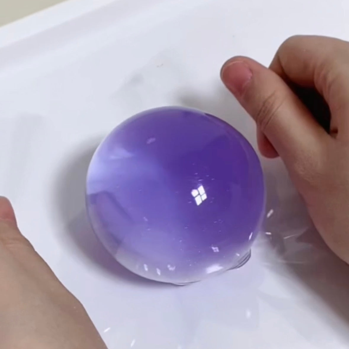 Handmade Transparent Stress Ball Taba Squishy Toy with Freebie – product image 6