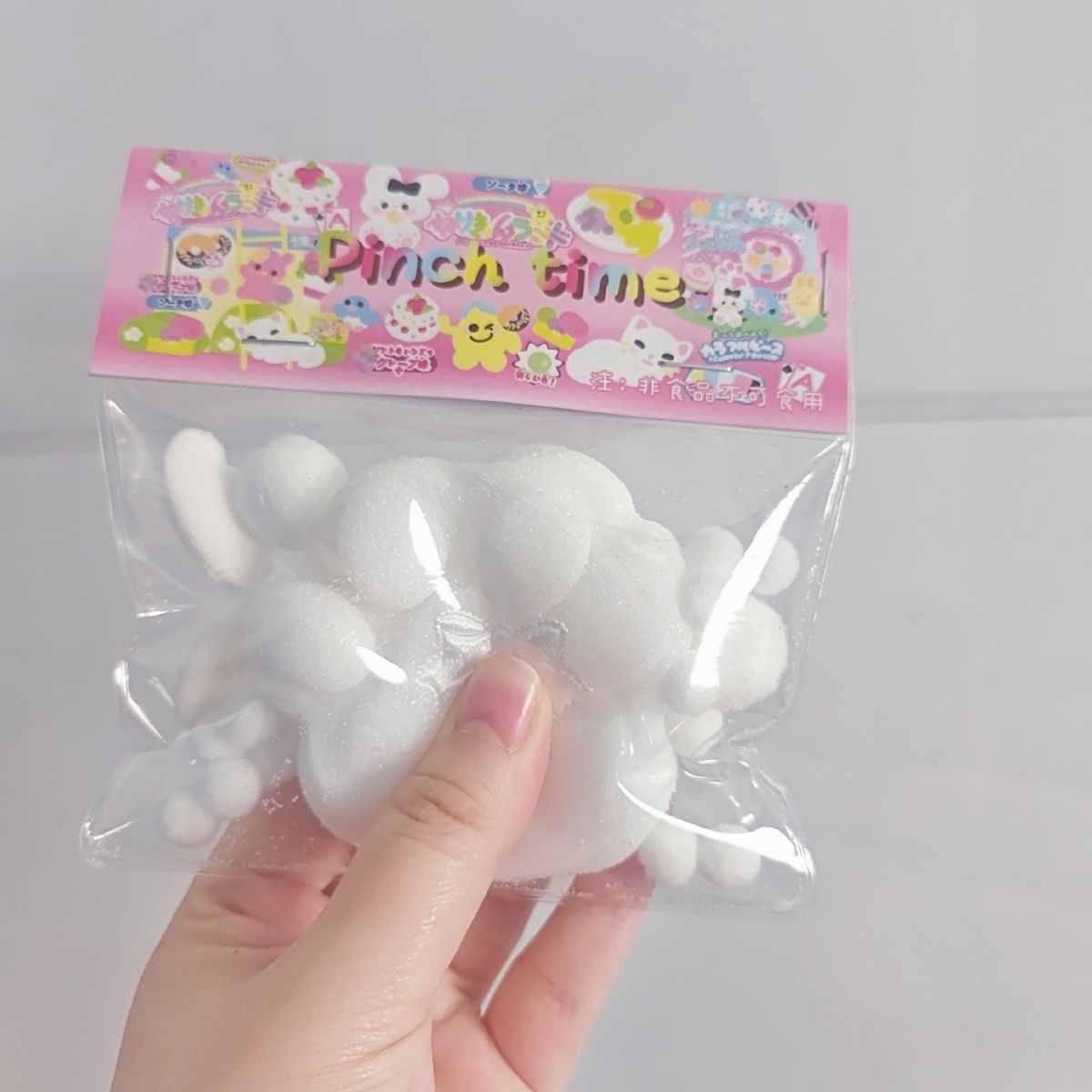 Handmade White Squishy Cute Cat’s Paw Taba Squishy Toy – product image 5